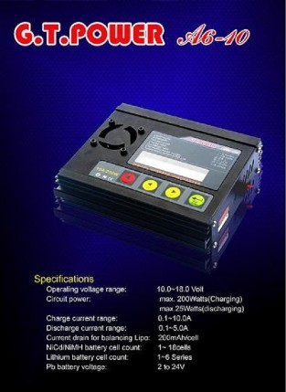 CHARGEUR GT POWER A6-10